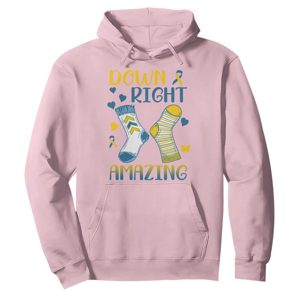 Down Right Amazing Hoodie Down Syndrome Support Socks Ribbon