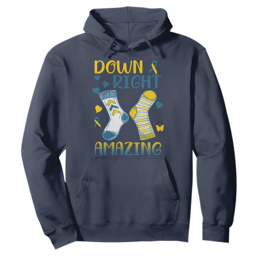 Down Right Amazing Hoodie Down Syndrome Support Socks Ribbon