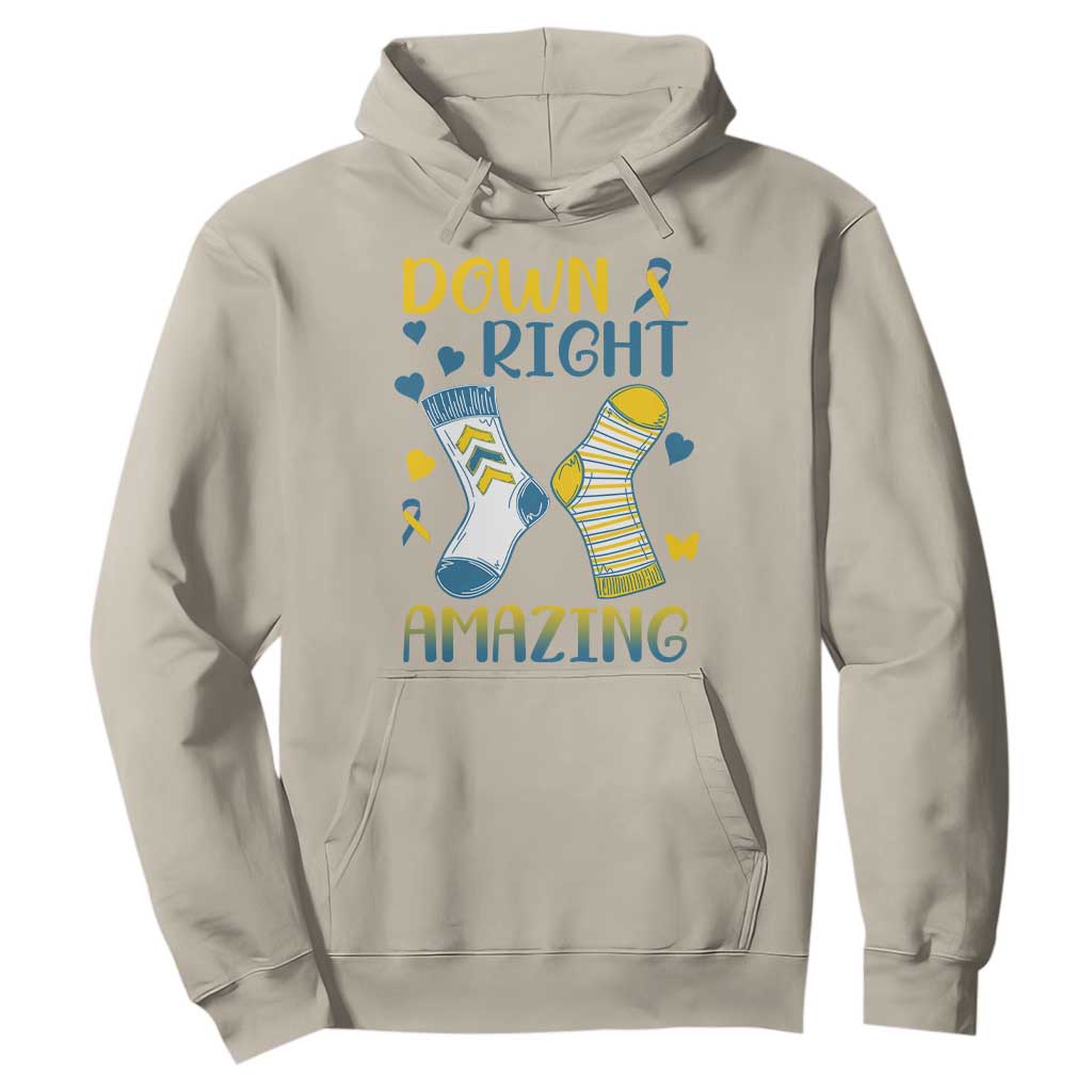 Down Right Amazing Hoodie Down Syndrome Support Socks Ribbon