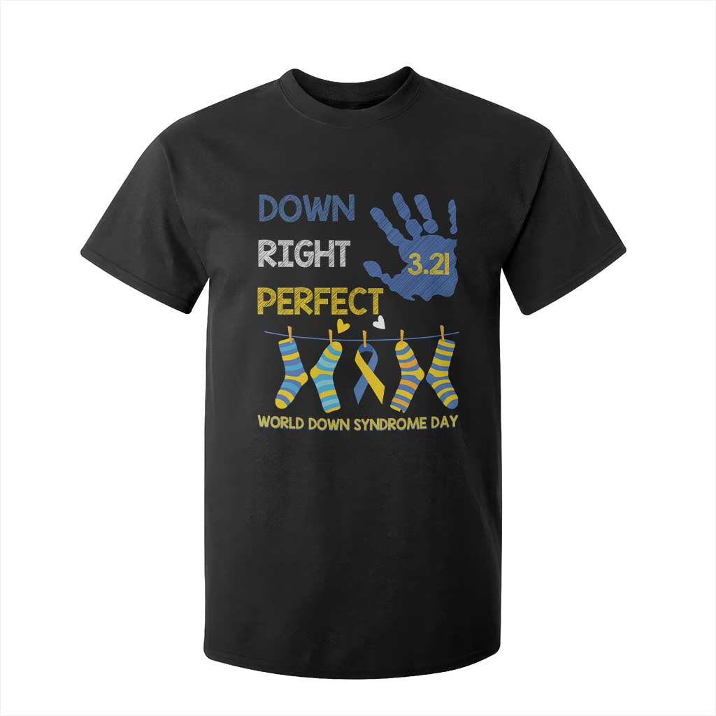Down Right Perfect T Shirt For Kid March 21 World Down Syndrome Day Socks