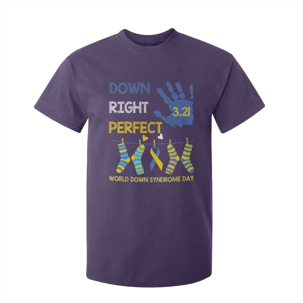 Down Right Perfect T Shirt For Kid March 21 World Down Syndrome Day Socks