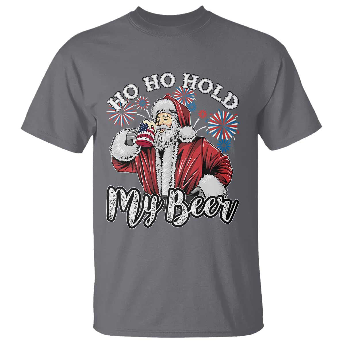 christmas-in-july-t-shirt-ho-ho-hold-my-beer-summer-santa-usa-flag-4th-of-july