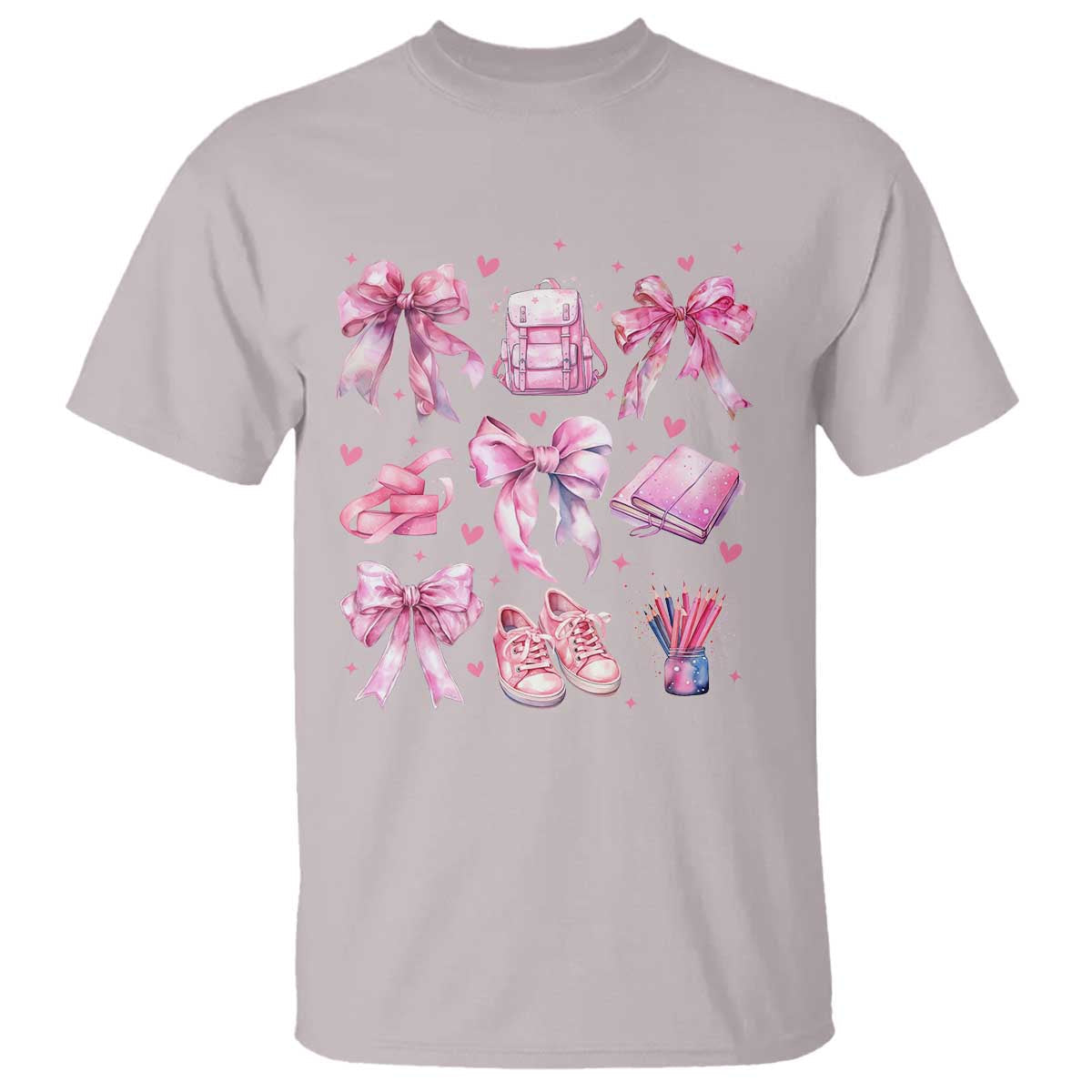 coquette-school-t-shirt-pink-bow-heart-backpack-note-tape-pencil