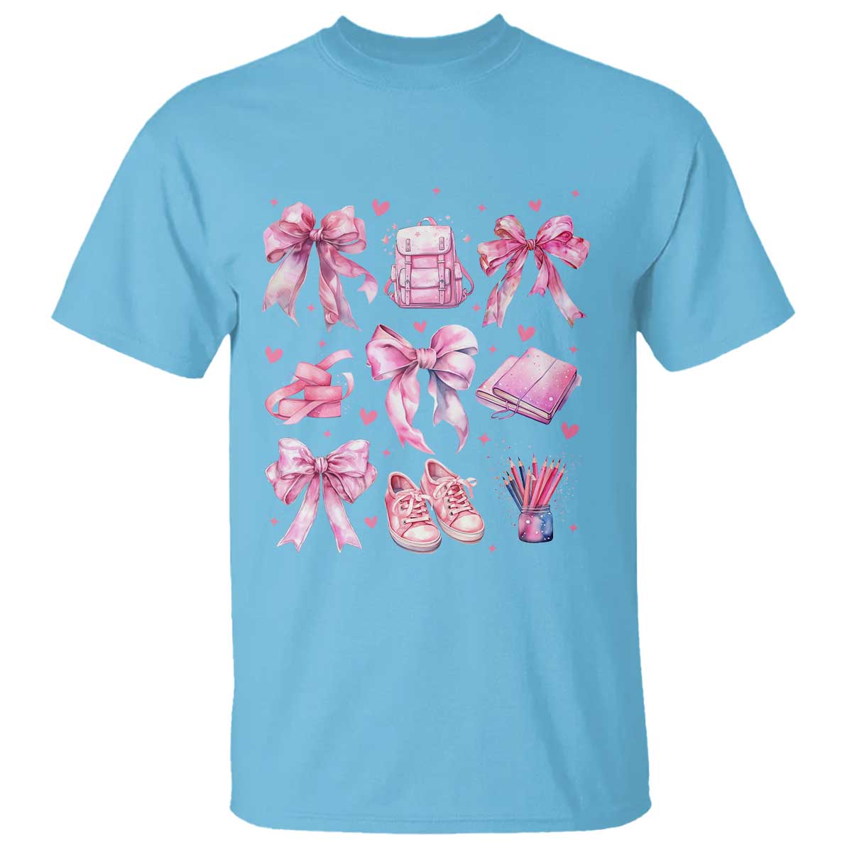 coquette-school-t-shirt-pink-bow-heart-backpack-note-tape-pencil