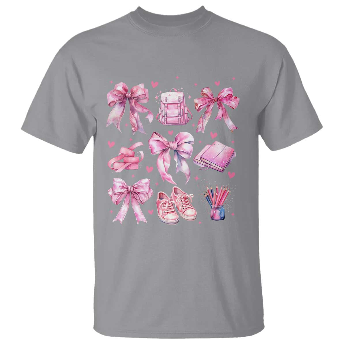 coquette-school-t-shirt-pink-bow-heart-backpack-note-tape-pencil