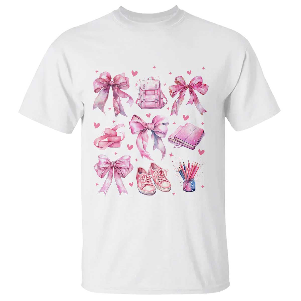 coquette-school-t-shirt-pink-bow-heart-backpack-note-tape-pencil