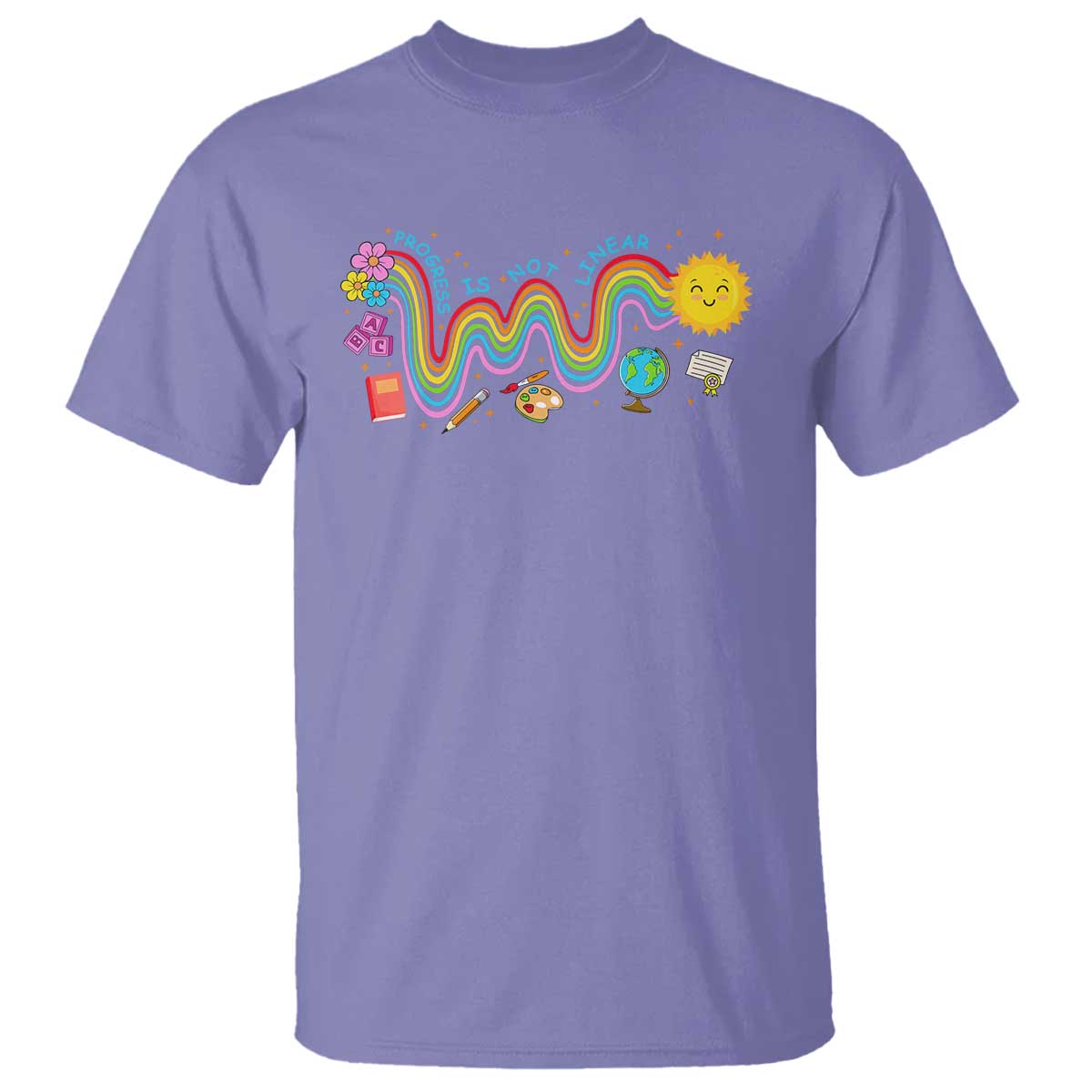 special-education-teacher-t-shirt-progress-is-not-linear-back-to-school-sun-flower