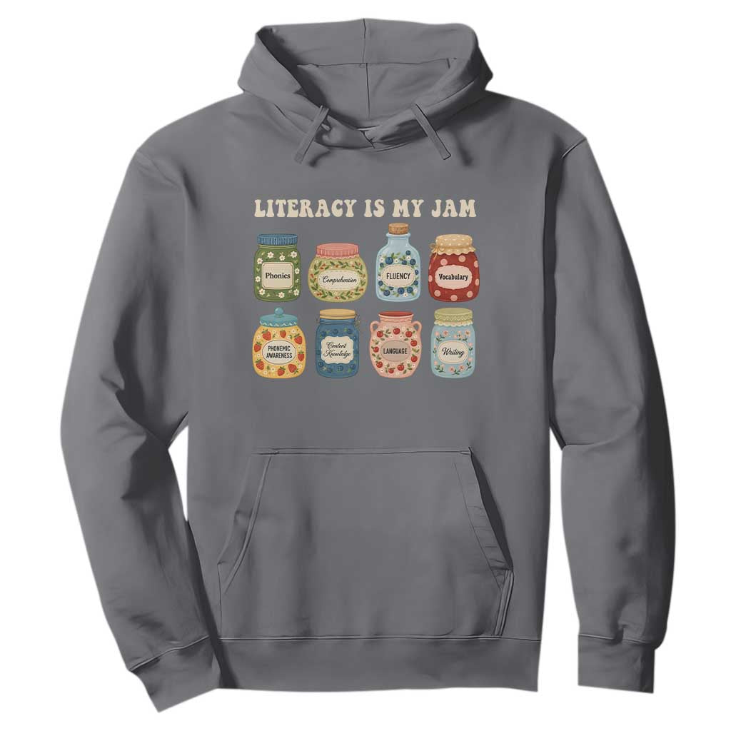Literacy Is My Jam Hoodie SPED Teacher Special Education Life Dyslexia Reading