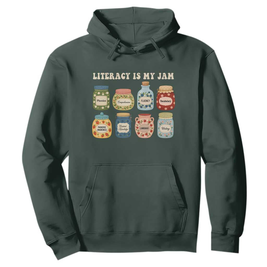 Literacy Is My Jam Hoodie SPED Teacher Special Education Life Dyslexia Reading