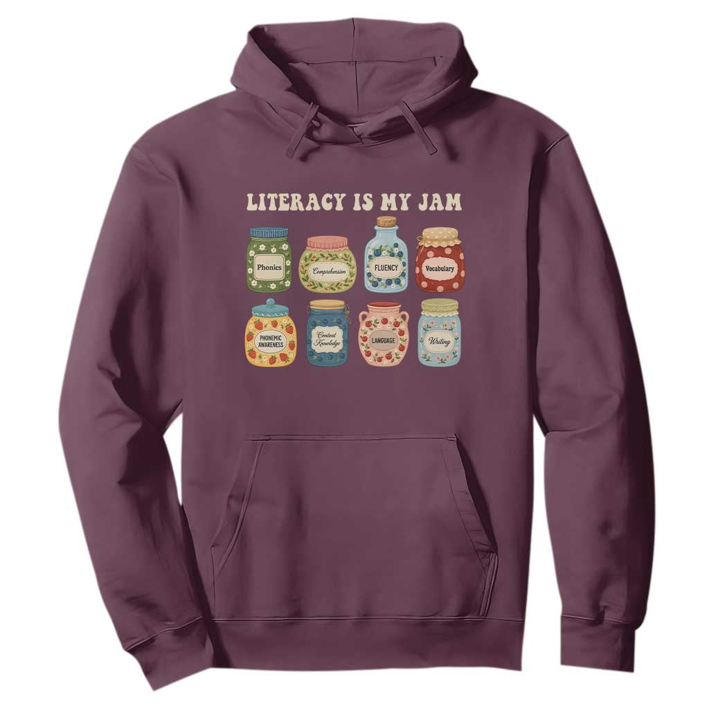 Literacy Is My Jam Hoodie SPED Teacher Special Education Life Dyslexia Reading