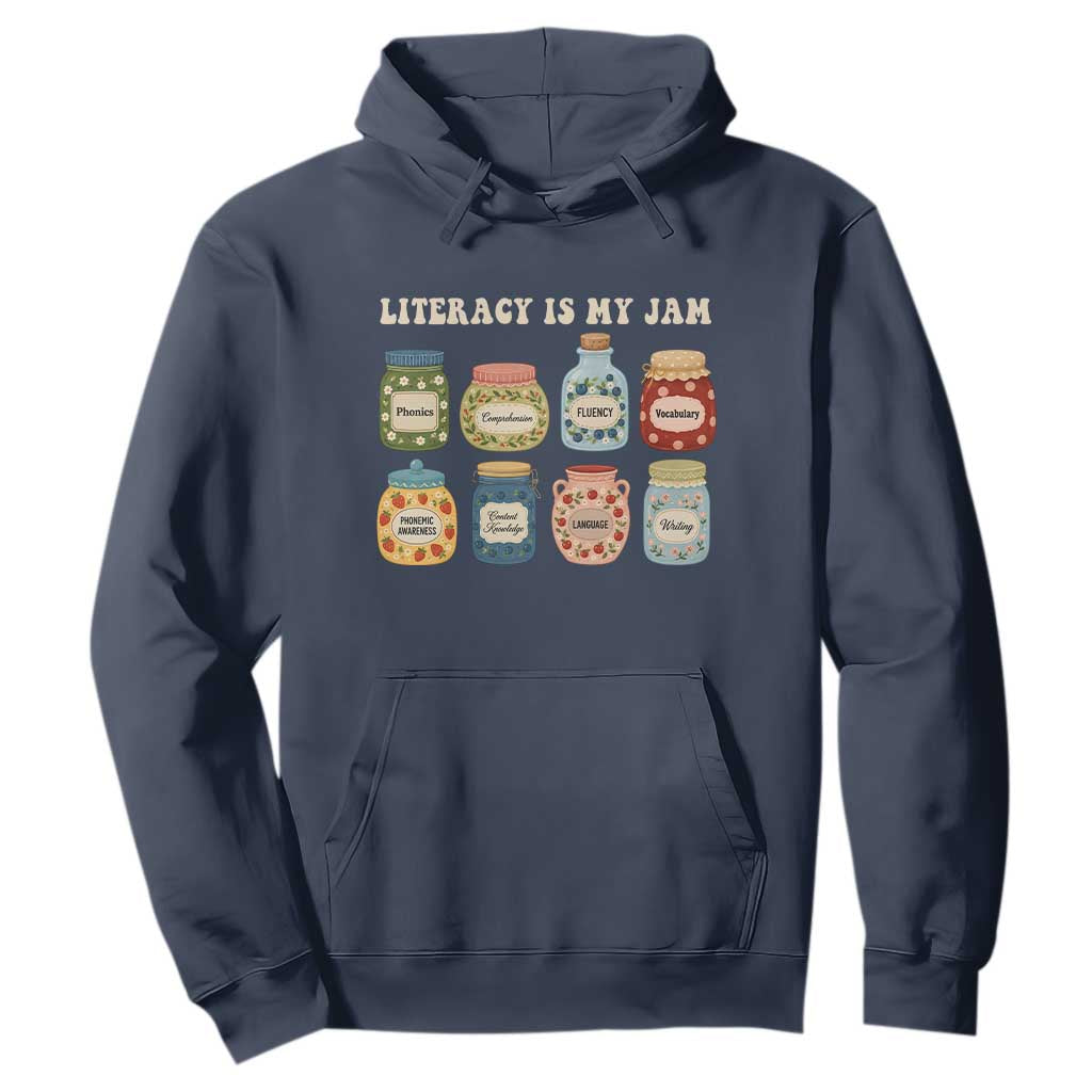 Literacy Is My Jam Hoodie SPED Teacher Special Education Life Dyslexia Reading