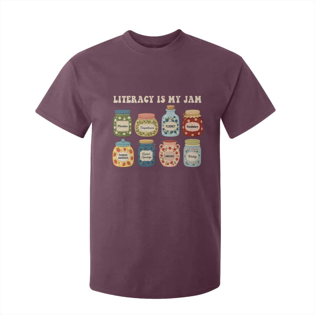 Literacy Is My Jam T Shirt For Kid SPED Teacher Special Education Life Dyslexia Reading