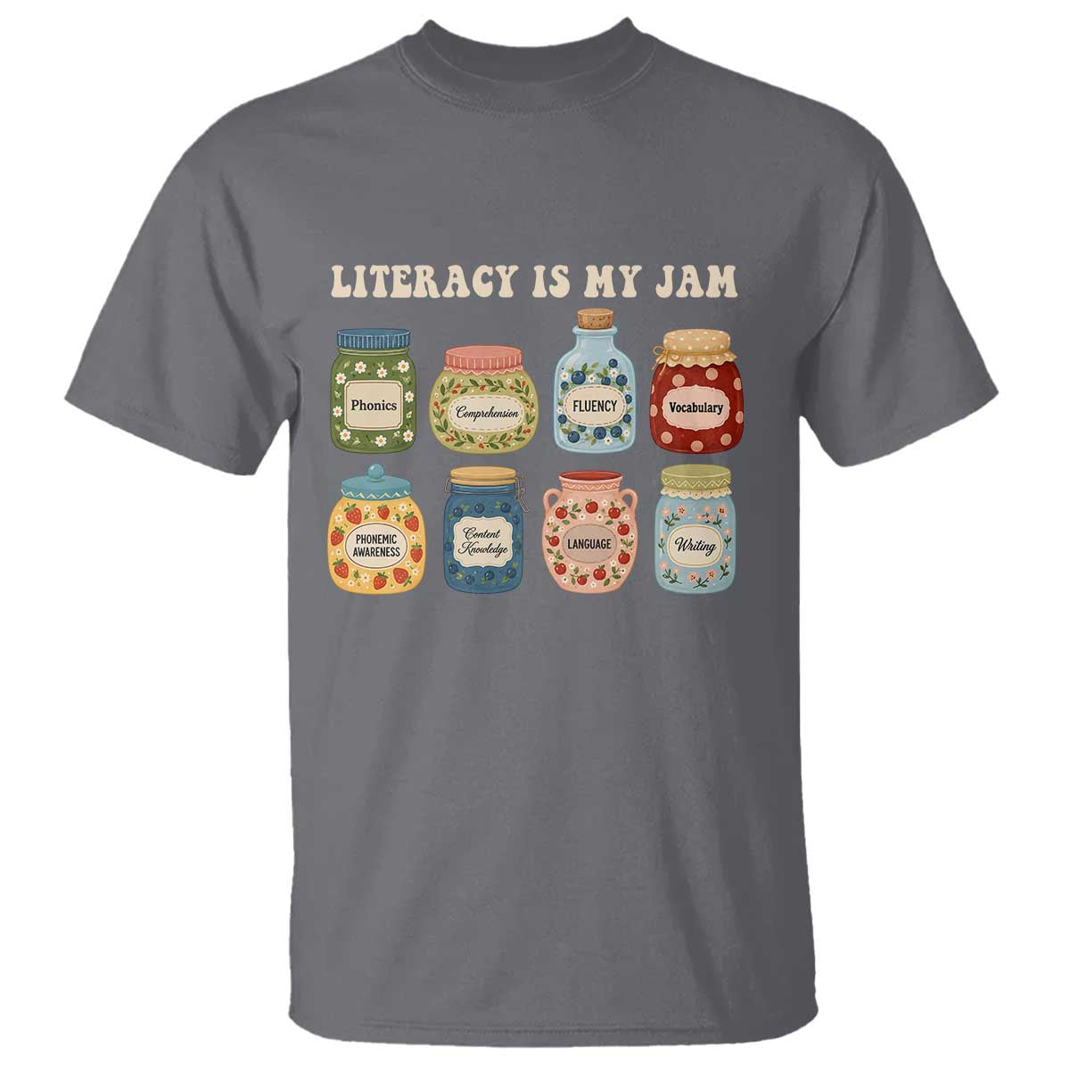Literacy Is My Jam T Shirt SPED Teacher Special Education Life Dyslexia Reading