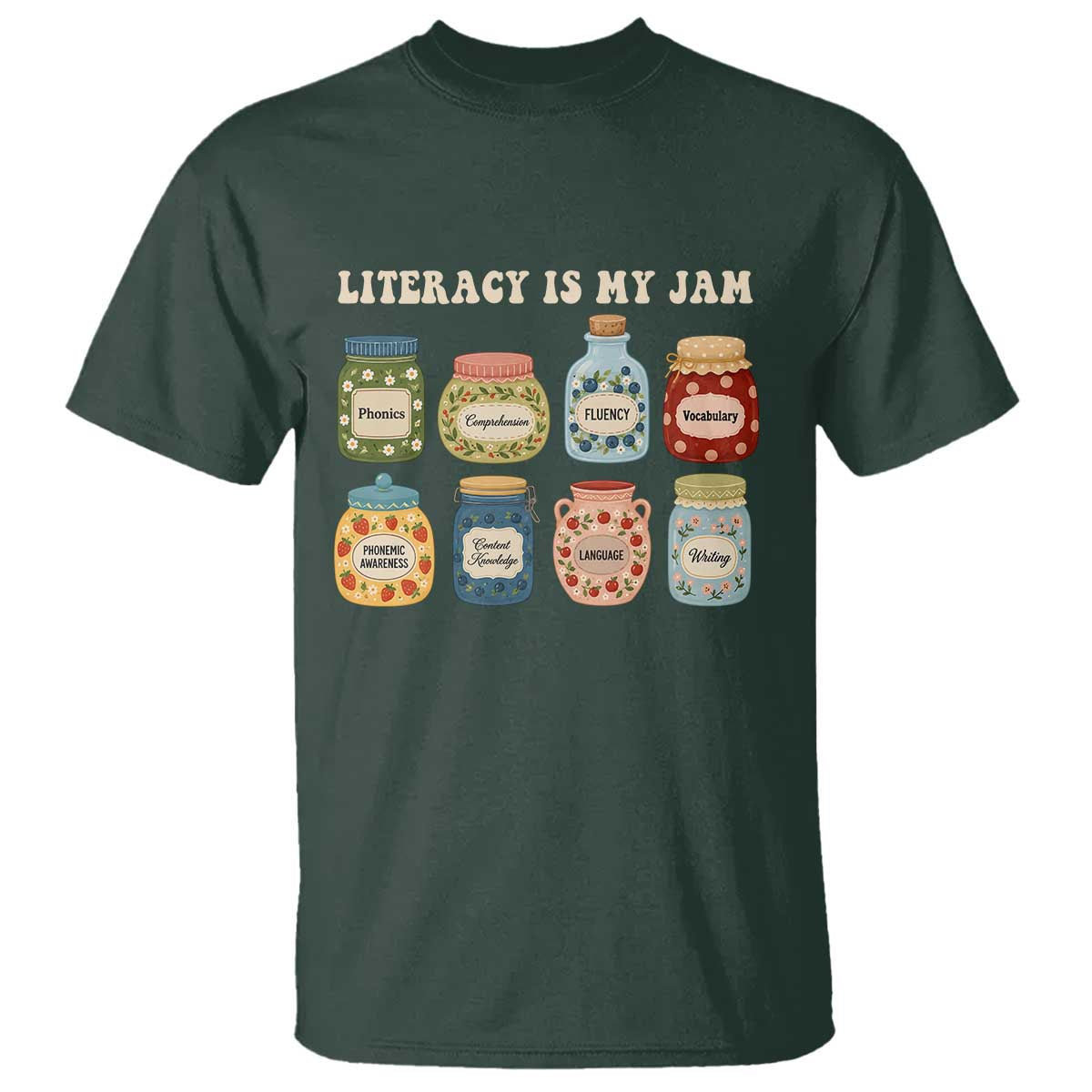 Literacy Is My Jam T Shirt SPED Teacher Special Education Life Dyslexia Reading