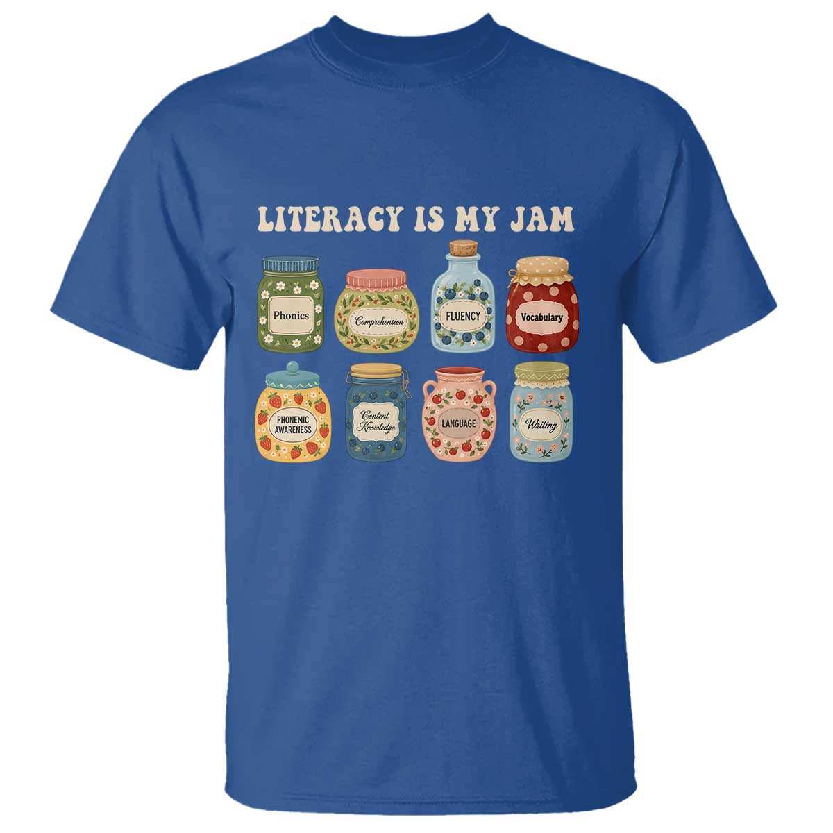 Literacy Is My Jam T Shirt SPED Teacher Special Education Life Dyslexia Reading