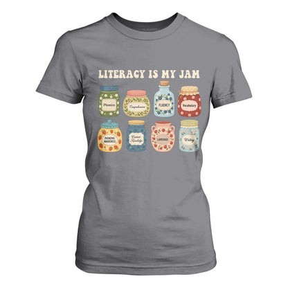 Literacy Is My Jam T Shirt For Women SPED Teacher Special Education Life Dyslexia Reading