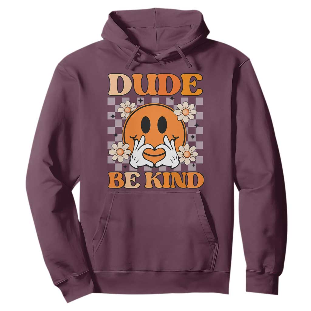 Bullying Prevention Hoodie Dude Be Kind Unity Day Heart Daisy Flower