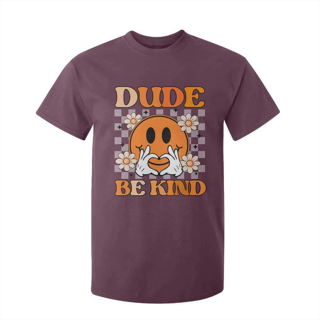 Bullying Prevention T Shirt For Kid Dude Be Kind Unity Day Heart Daisy Flower