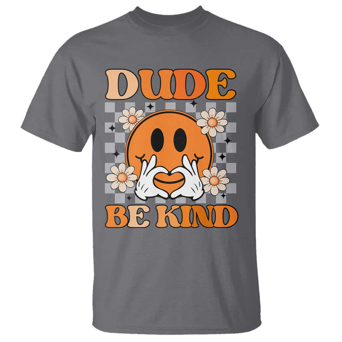 Bullying Prevention T Shirt Dude Be Kind Unity Day Heart Daisy Flower