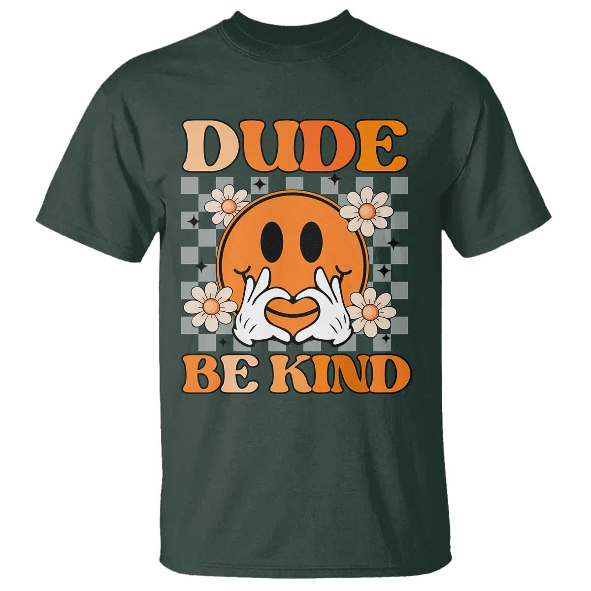 Bullying Prevention T Shirt Dude Be Kind Unity Day Heart Daisy Flower