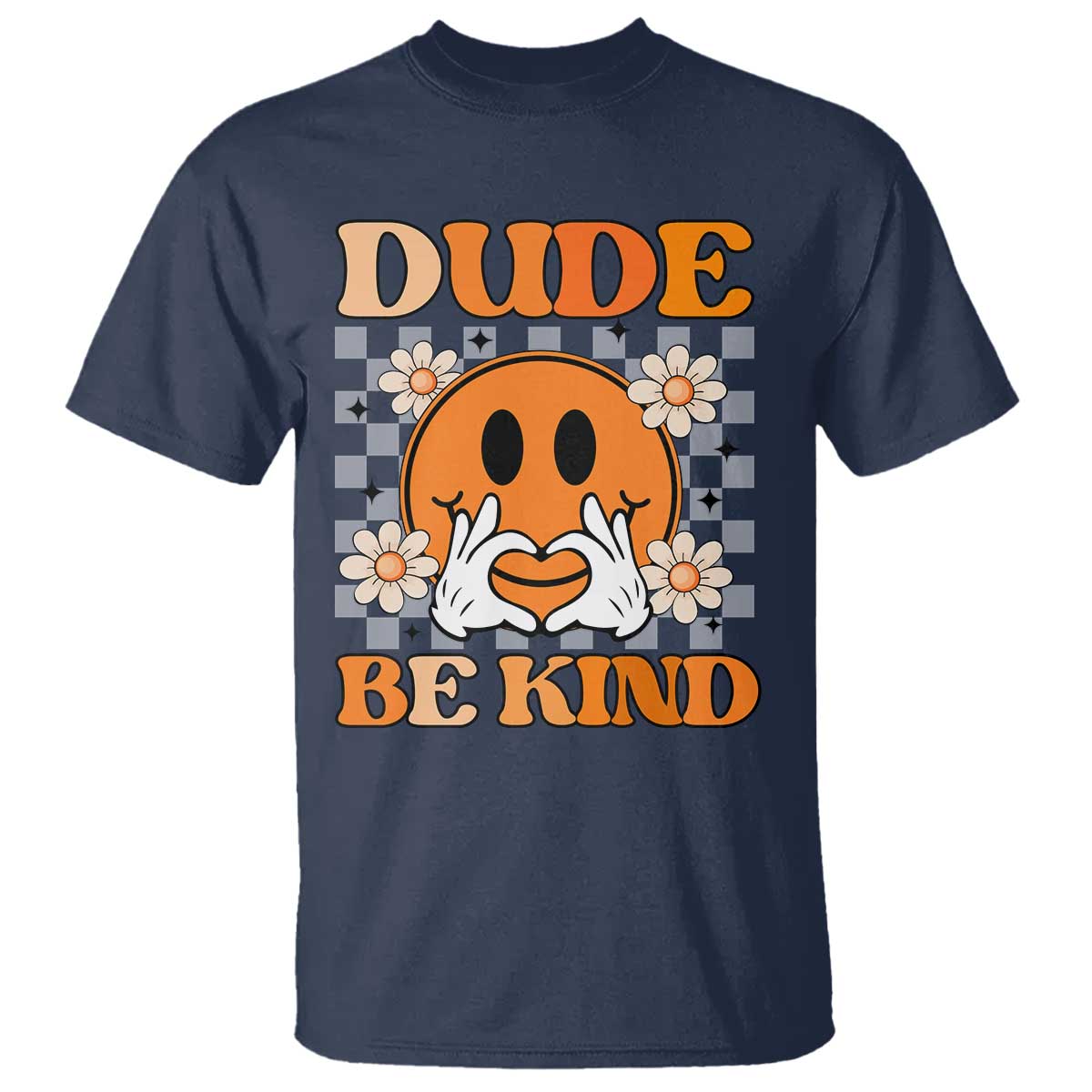 Bullying Prevention T Shirt Dude Be Kind Unity Day Heart Daisy Flower