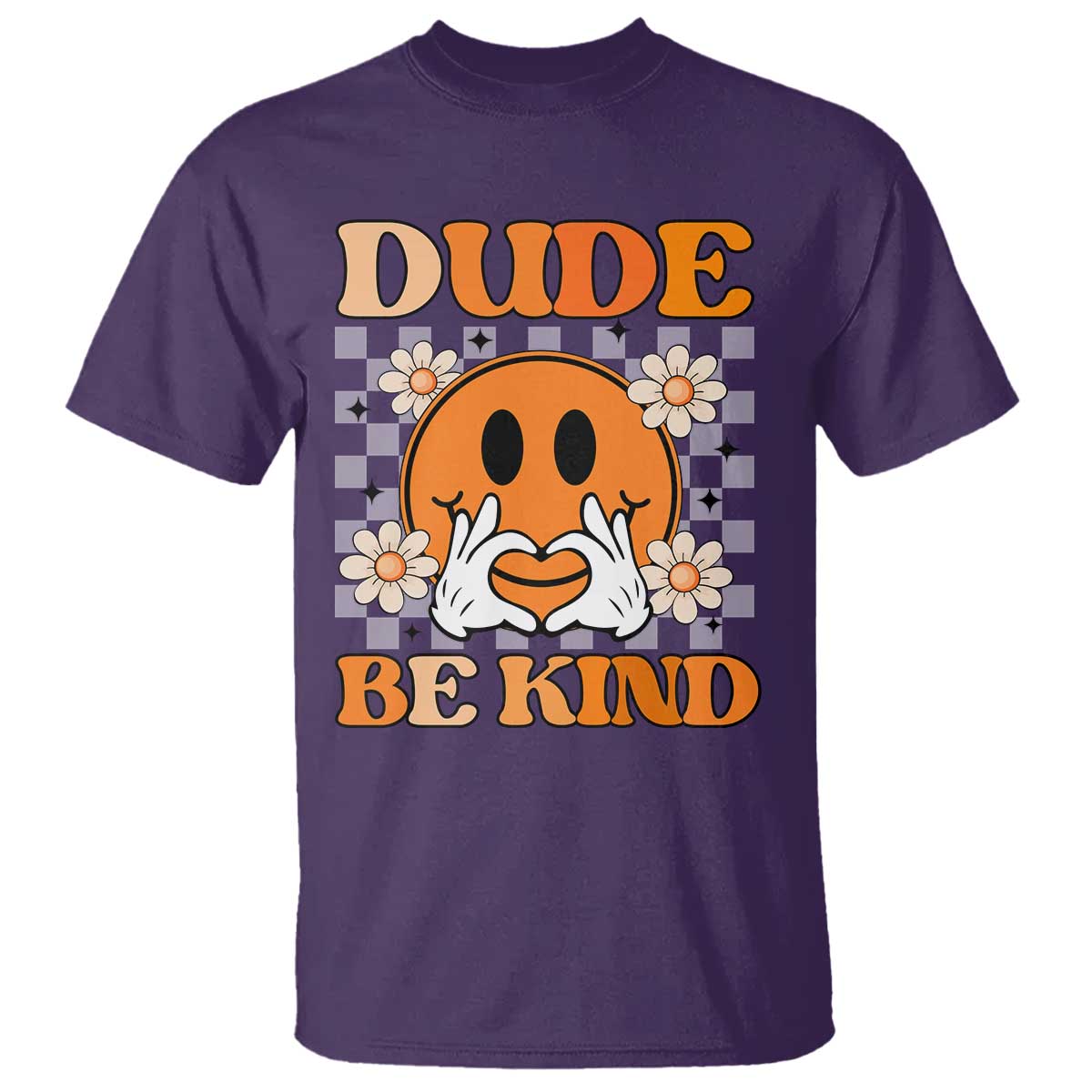 Bullying Prevention T Shirt Dude Be Kind Unity Day Heart Daisy Flower