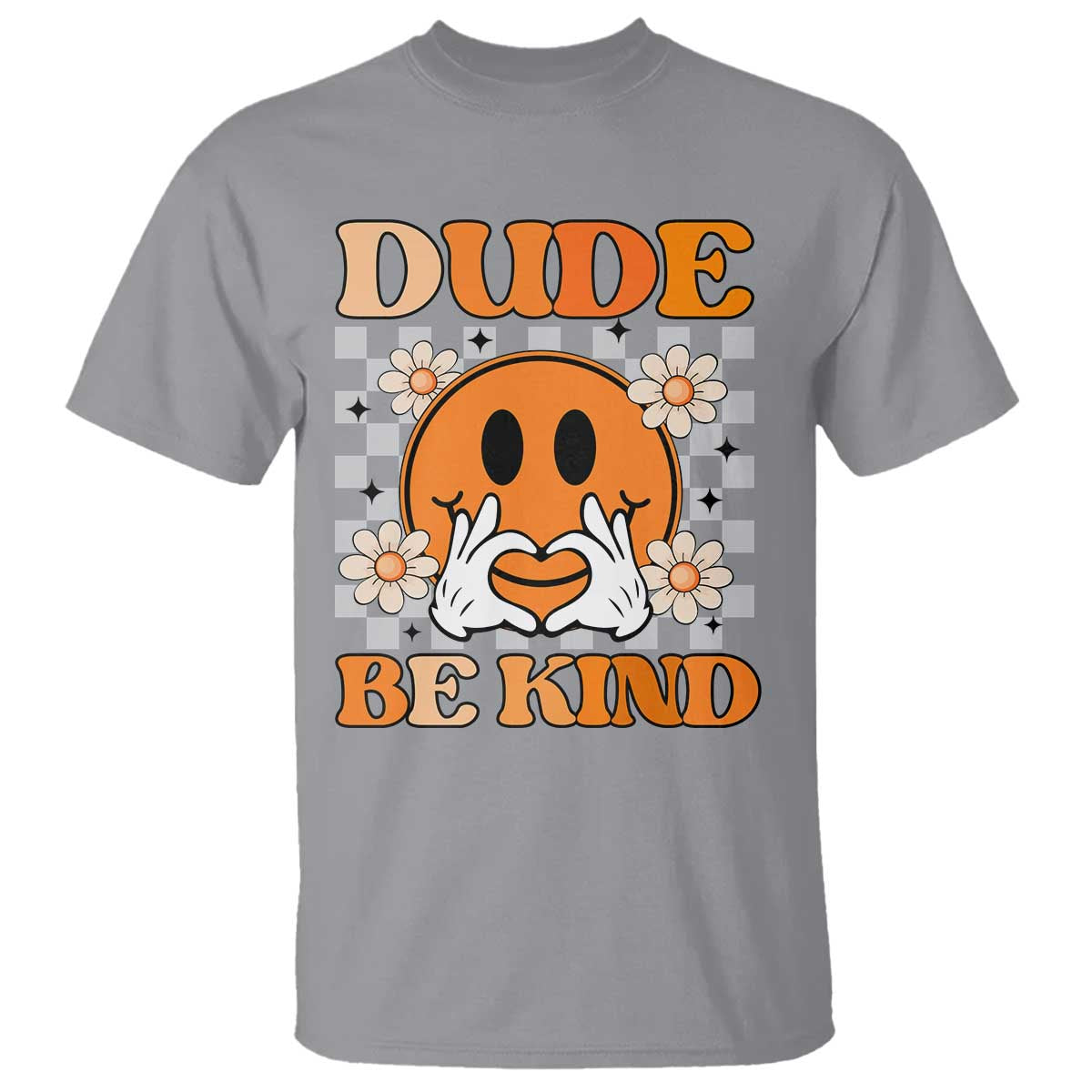Bullying Prevention T Shirt Dude Be Kind Unity Day Heart Daisy Flower
