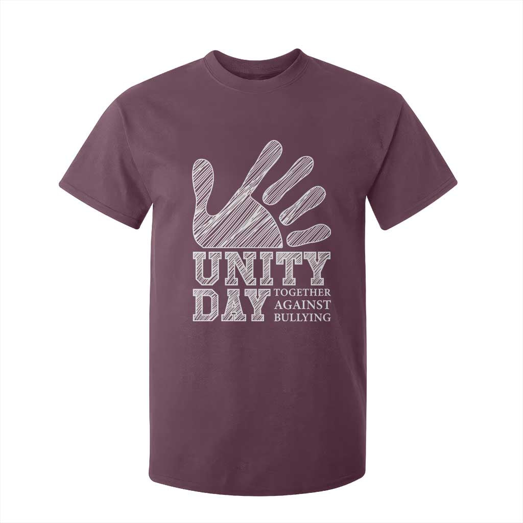 Bullying Prevention T Shirt For Kid Unity Day Together Against Bullying Hand