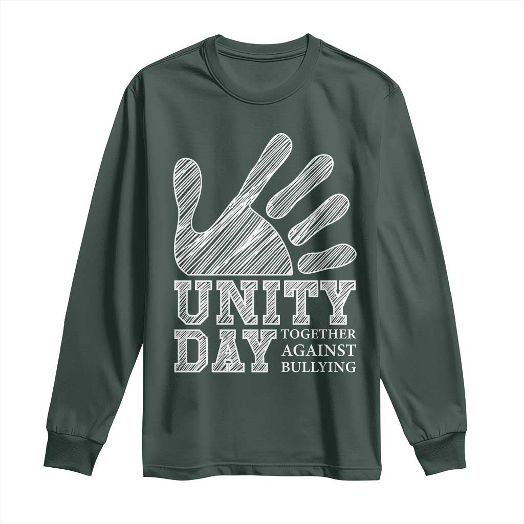 Bullying Prevention Long Sleeve Shirt Unity Day Together Against Bullying Hand