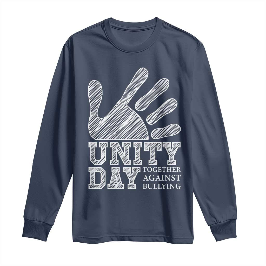 Bullying Prevention Long Sleeve Shirt Unity Day Together Against Bullying Hand