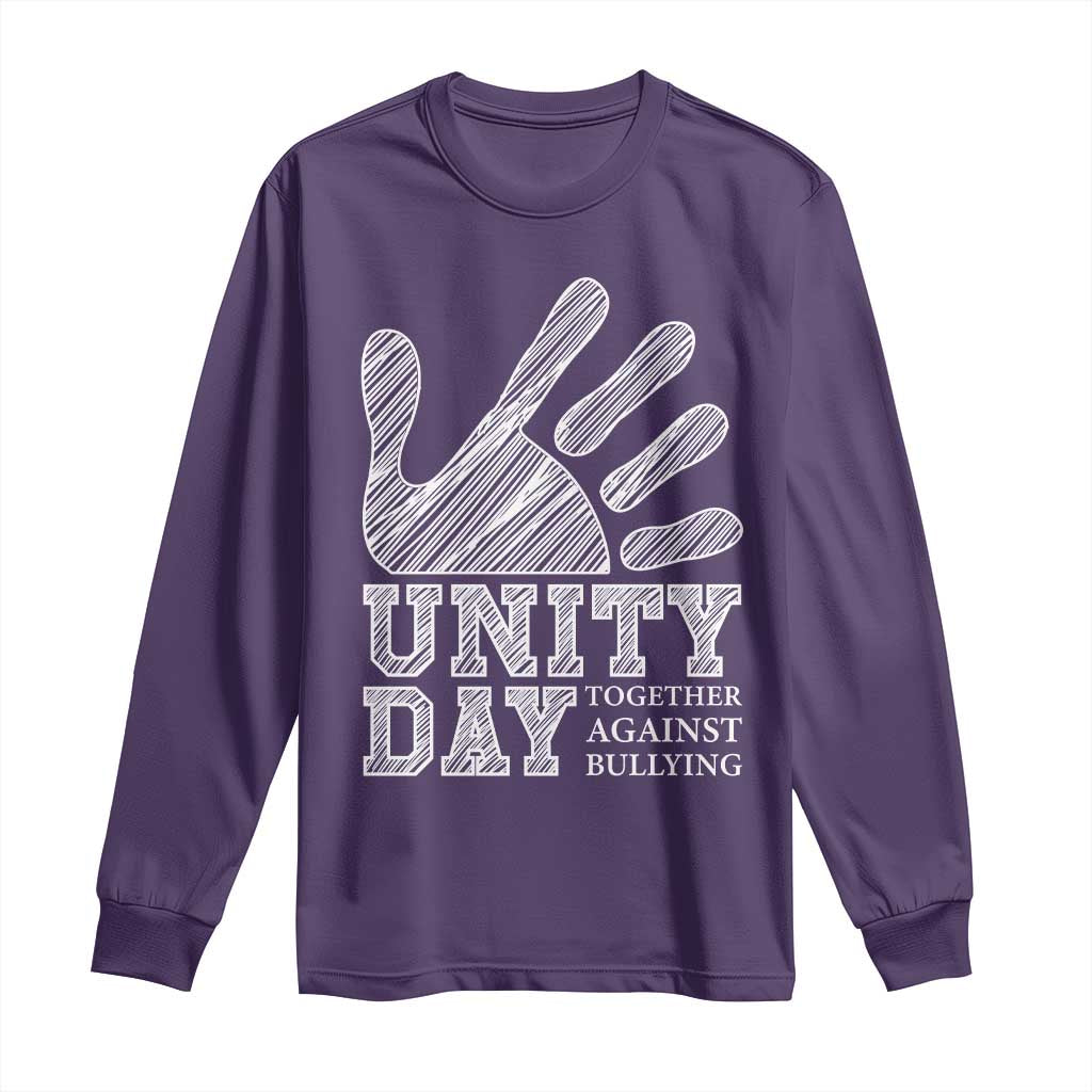 Bullying Prevention Long Sleeve Shirt Unity Day Together Against Bullying Hand