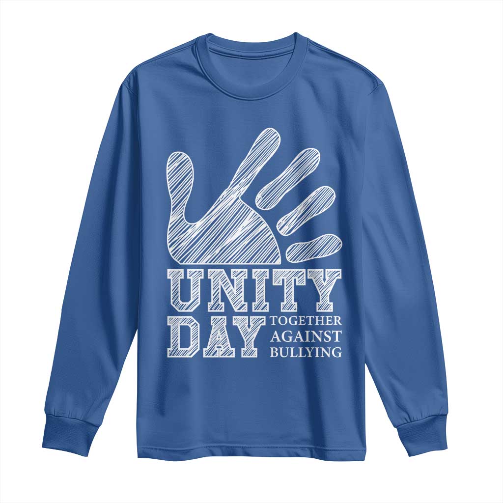 Bullying Prevention Long Sleeve Shirt Unity Day Together Against Bullying Hand