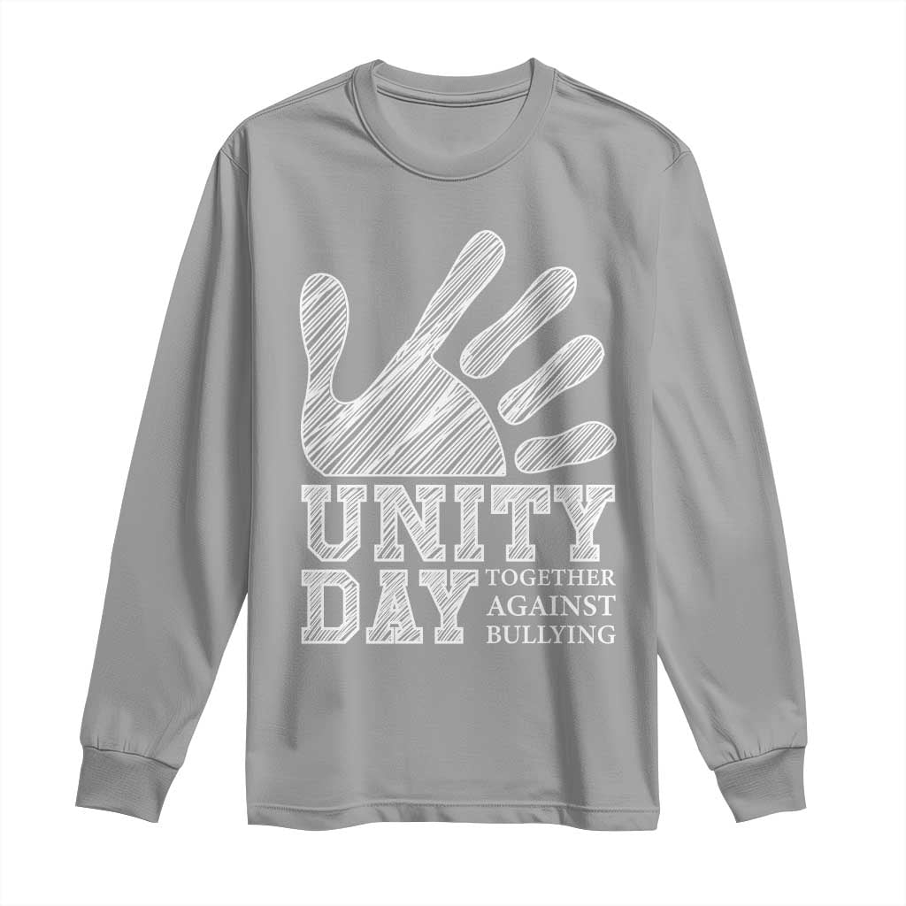 Bullying Prevention Long Sleeve Shirt Unity Day Together Against Bullying Hand