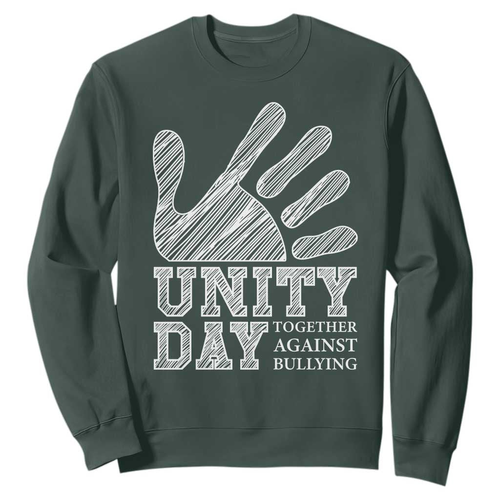 Bullying Prevention Sweatshirt Unity Day Together Against Bullying Hand