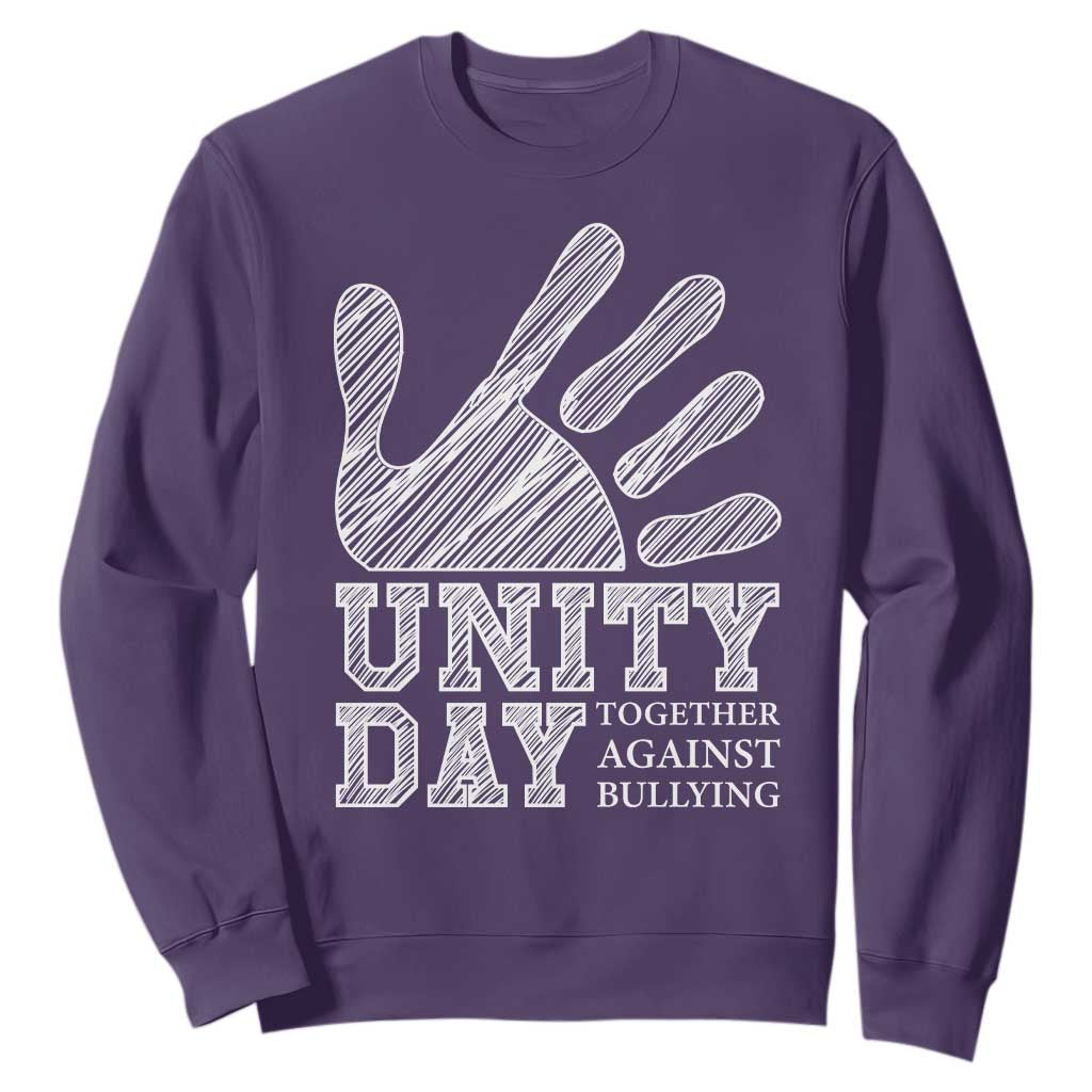Bullying Prevention Sweatshirt Unity Day Together Against Bullying Hand