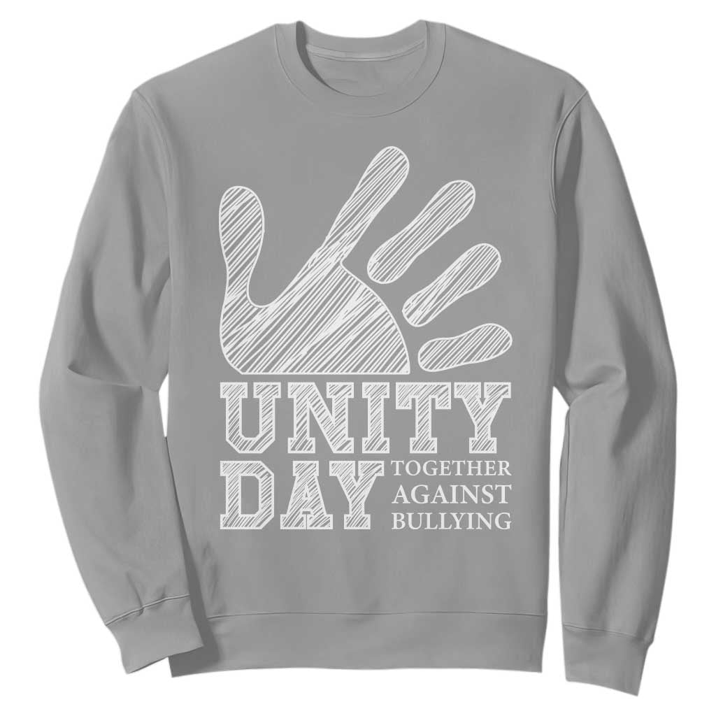 Bullying Prevention Sweatshirt Unity Day Together Against Bullying Hand