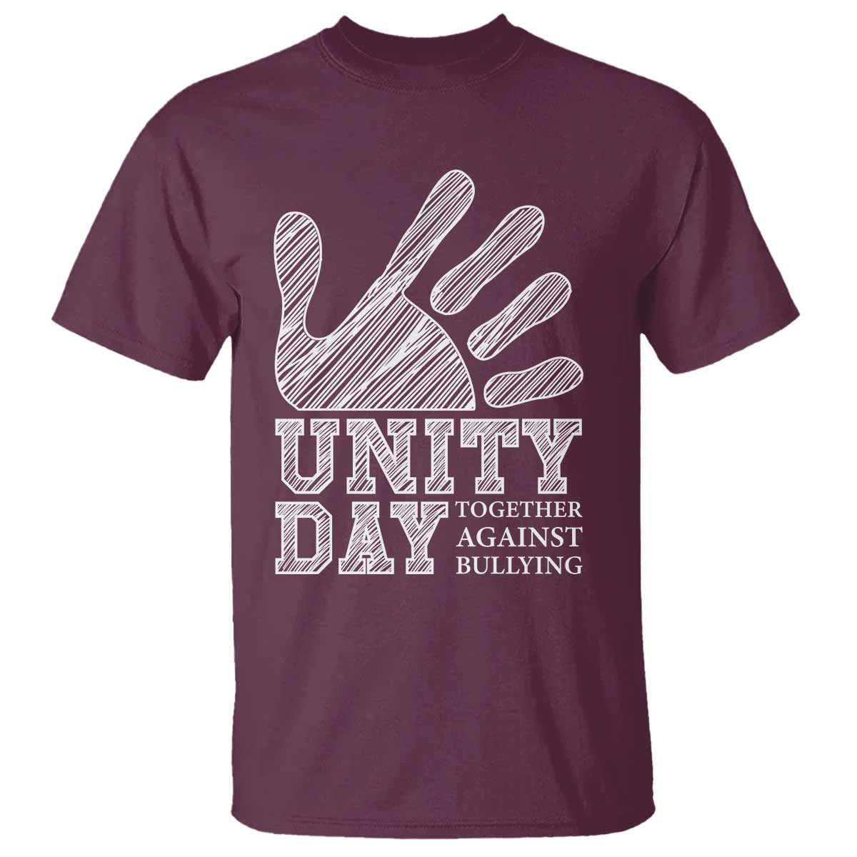 Bullying Prevention T Shirt Unity Day Together Against Bullying Hand