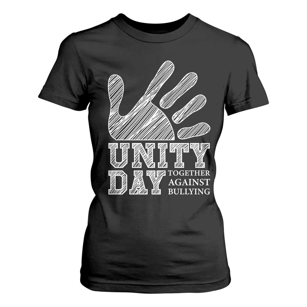 Bullying Prevention T Shirt For Women Unity Day Together Against Bullying Hand
