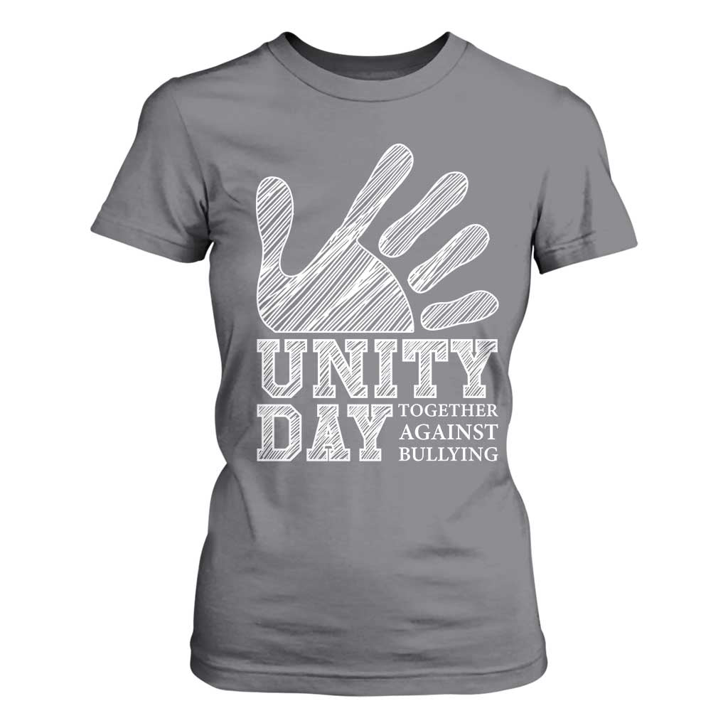 Bullying Prevention T Shirt For Women Unity Day Together Against Bullying Hand
