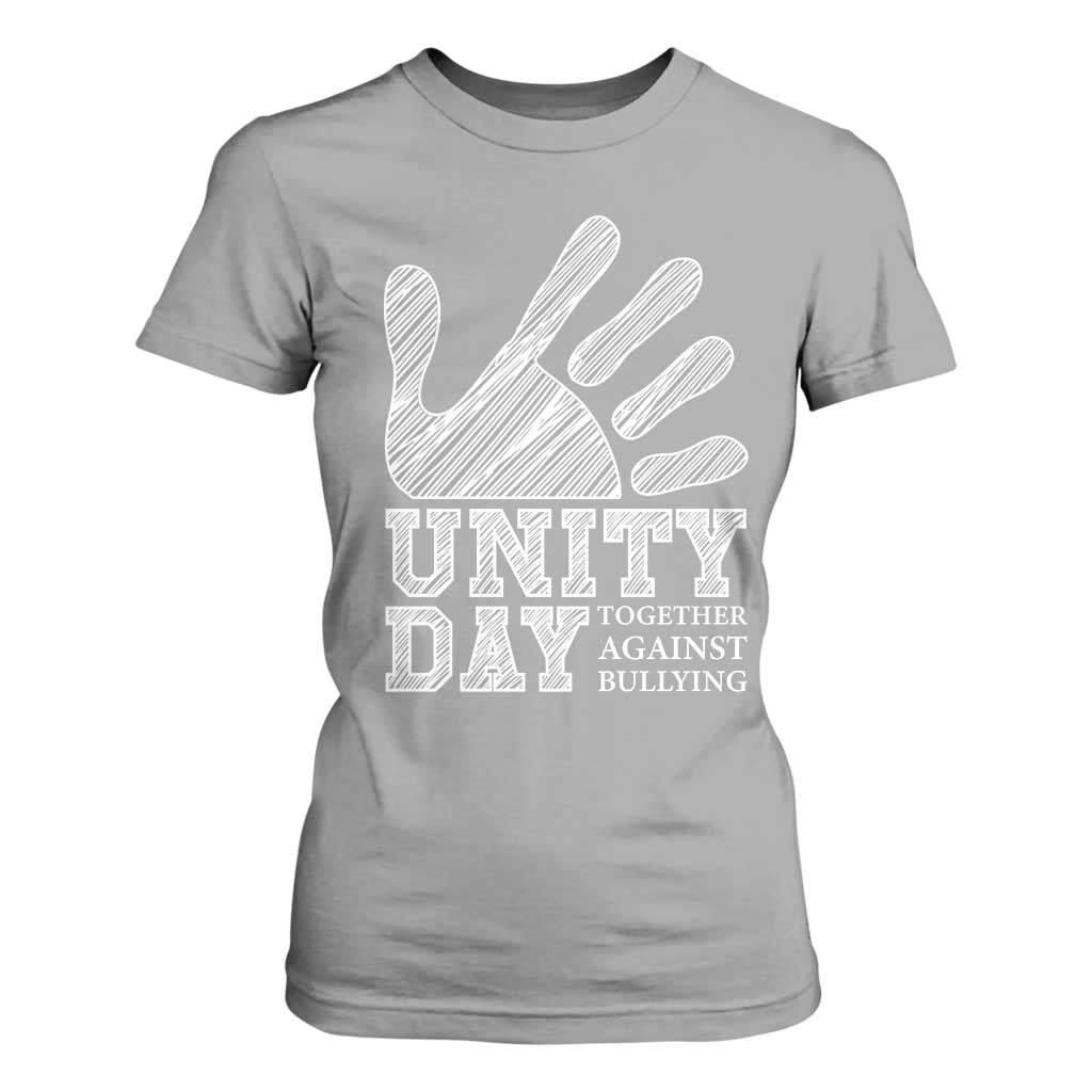 Bullying Prevention T Shirt For Women Unity Day Together Against Bullying Hand
