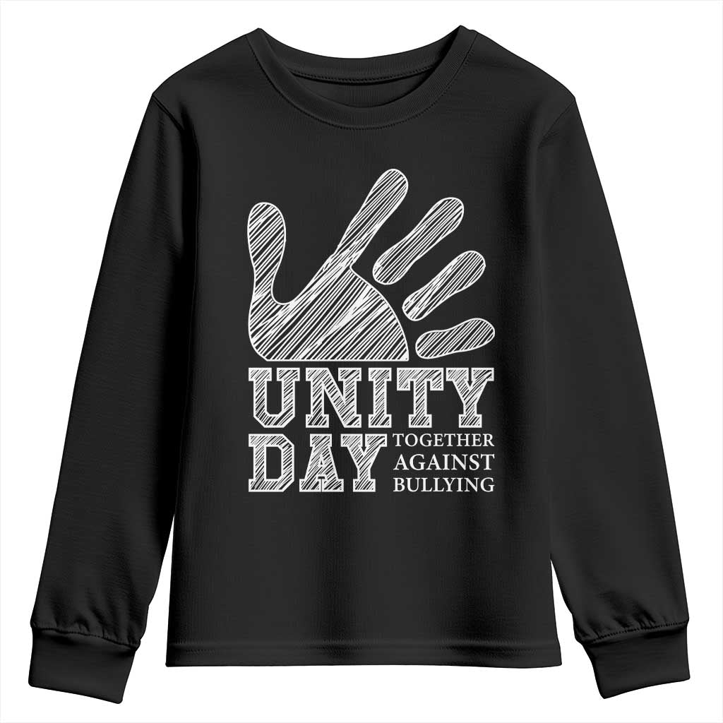 Bullying Prevention Youth Sweatshirt Unity Day Together Against Bullying Hand