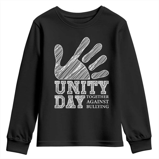 Bullying Prevention Youth Sweatshirt Unity Day Together Against Bullying Hand