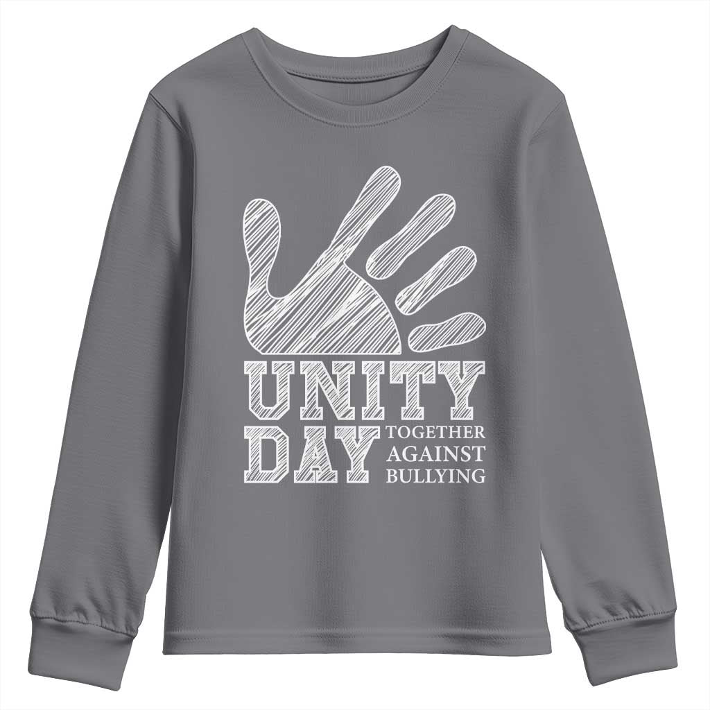 Bullying Prevention Youth Sweatshirt Unity Day Together Against Bullying Hand