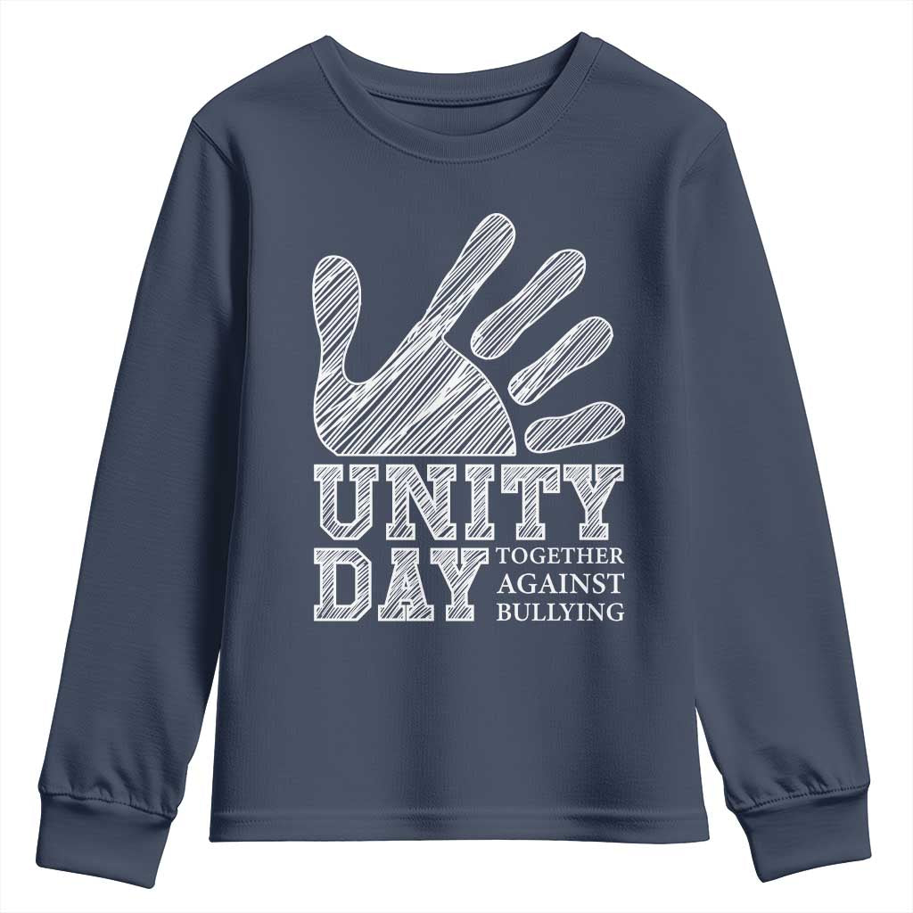 Bullying Prevention Youth Sweatshirt Unity Day Together Against Bullying Hand