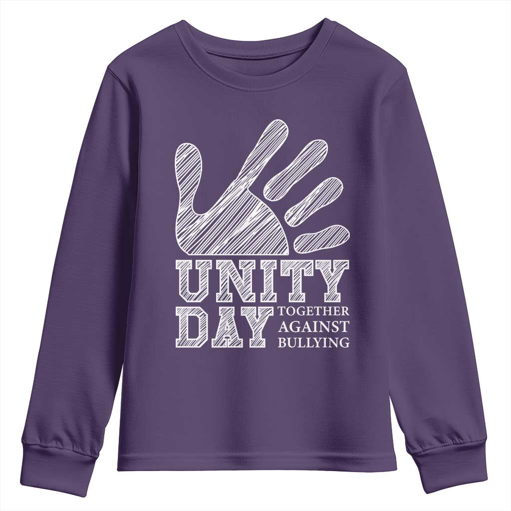 Bullying Prevention Youth Sweatshirt Unity Day Together Against Bullying Hand