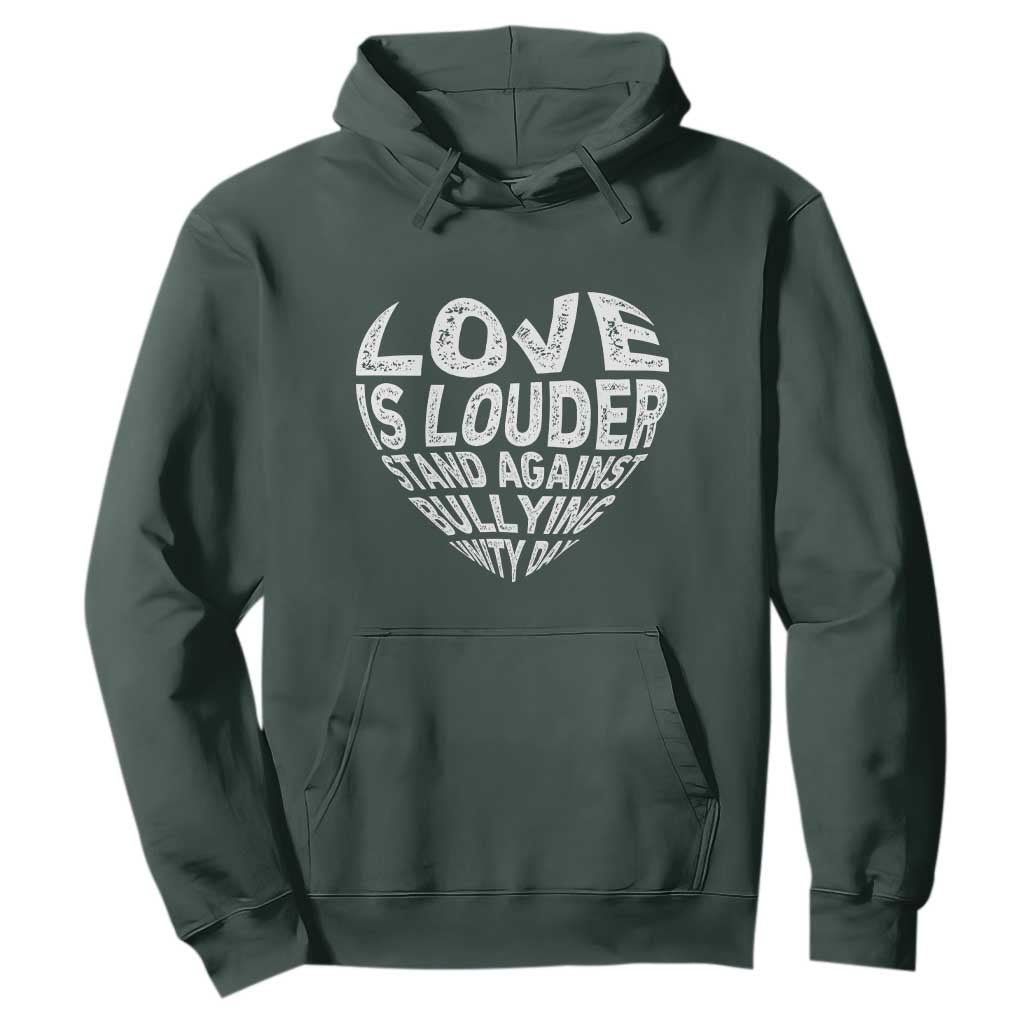 Bullying Prevention Hoodie Love Is Louder Stand Against Bullying Unity Day Heart