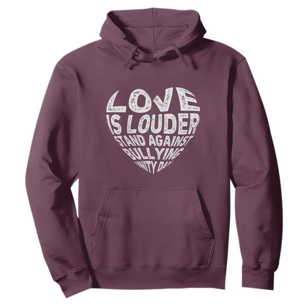 Bullying Prevention Hoodie Love Is Louder Stand Against Bullying Unity Day Heart
