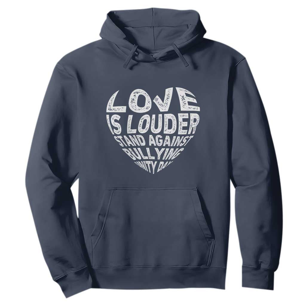 Bullying Prevention Hoodie Love Is Louder Stand Against Bullying Unity Day Heart