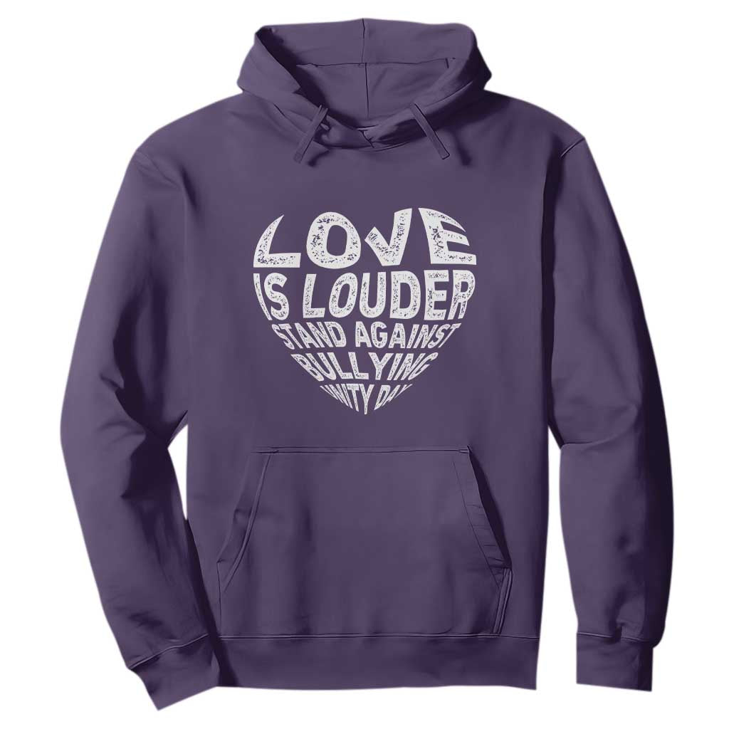 Bullying Prevention Hoodie Love Is Louder Stand Against Bullying Unity Day Heart