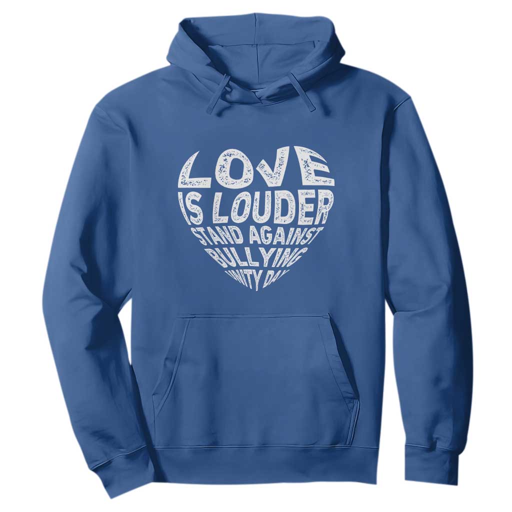 Bullying Prevention Hoodie Love Is Louder Stand Against Bullying Unity Day Heart